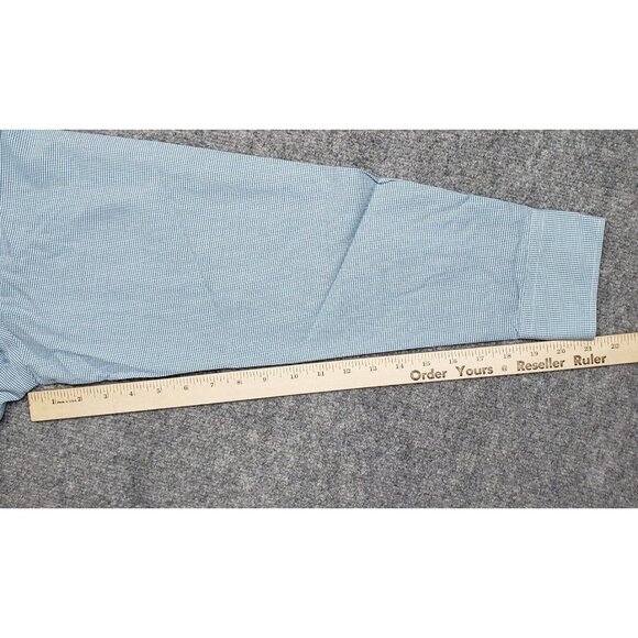 UNTUCKit Hildalgo WF Shirt Mens 3XL Blue Check Long Sleeve Button Up Cotton New - Picture 9 of 10